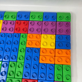 Vintage Lego Quatro Bucket Lid 73 Building Blocks Bricks Set 5357 XL Duplo 2004