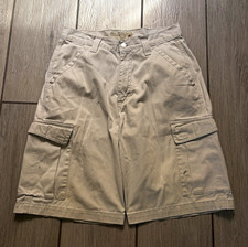 Vintage Baggy Levi  s SilverTab Khaki Cargo Utility Shorts Y2K Gorpcore Style