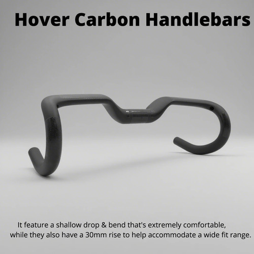 Carbon Fiber Bike Handlebar Internal Cable Road Bicycle Bent Bar Rise 30mm - Picture 16 of 20