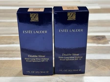 ✅NEW ✅Estee Lauder Double Wear Sheer Makeup ✅3N2 Wheat ✅Lot Of 2 ✅SPF 19