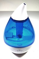 Crane Droplet Ultrasonic Cool Mist Humidifier, Blue/White