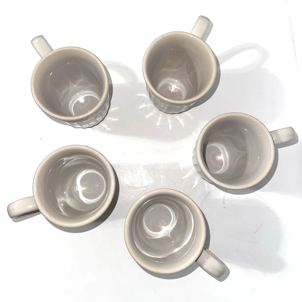 Bombay Company кофейные кружки швейцарские точки узор винтажный набор из 5 - отличном состоянии! - Изображение 3 из 4