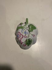 HEREND HUNGARIAN VINTAGE PORCELAIN CORNFLOWER...