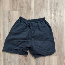 Kids TKS Basic Navy Blue Elastic Waist 100 Cotton Shorts Size L 10 12