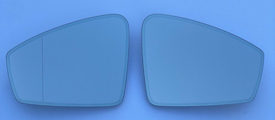 VW Tiguan II Touareg Mirror Glass Set (LH+RH) Heating Dimming 2018 -