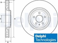 2X Bremsscheibe Delphi BG9171C 2 Bremsscheiben Vorderachse Vorne FüR Audi