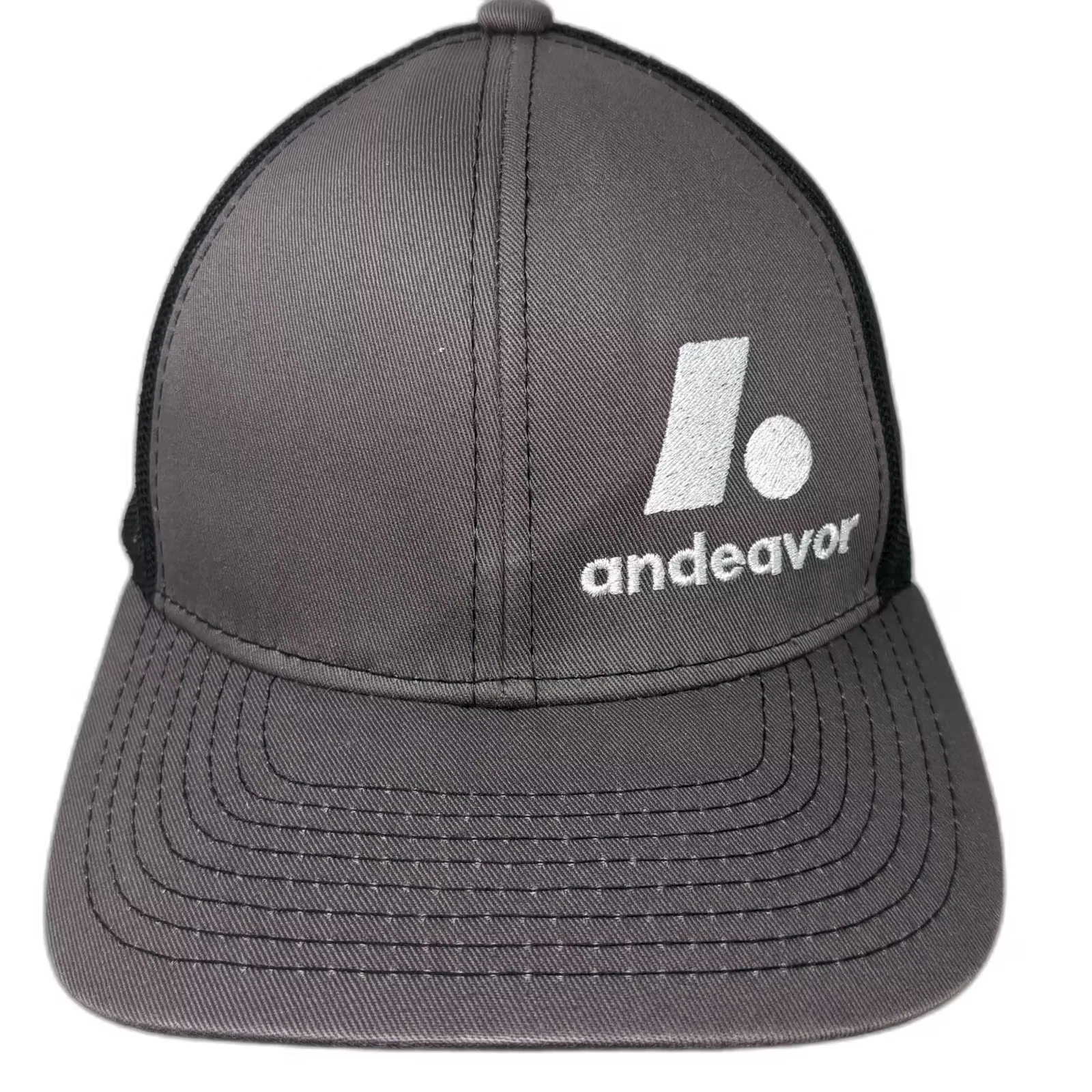 Outdoor Cap andeavor Logo Gray Black Trucker Hat One Size Mesh Adjustable Hat