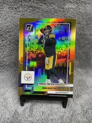 #ad 2022 Donruss Premium Press Proof #224 Ben Roethlisberger Pittsburg Steelers $2.99