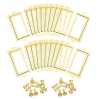 Metall-Etikettenhalter FüR 70X33Mm, 60 StüCk, Goldfarben