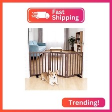 SFJC Dog Gate Indoor, Freestanding Dog Fence for The House, Doorways, Hallways,o