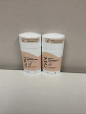 Curie Aluminum-Free Deodorant 2oz Natural Warm Vanilla - Lot Of 2 B18-69