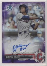 2017 Bowman Draft Chrome Pick Purple Refractor 238/250 Quentin Holmes Auto 3q5