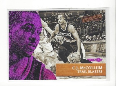 2016-17 Aficionado Artist's Proof Purple #73 C.J. McCollum Trail Blazers /99 