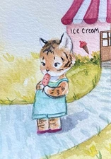 ACEO Original Mixed Media Painting Art