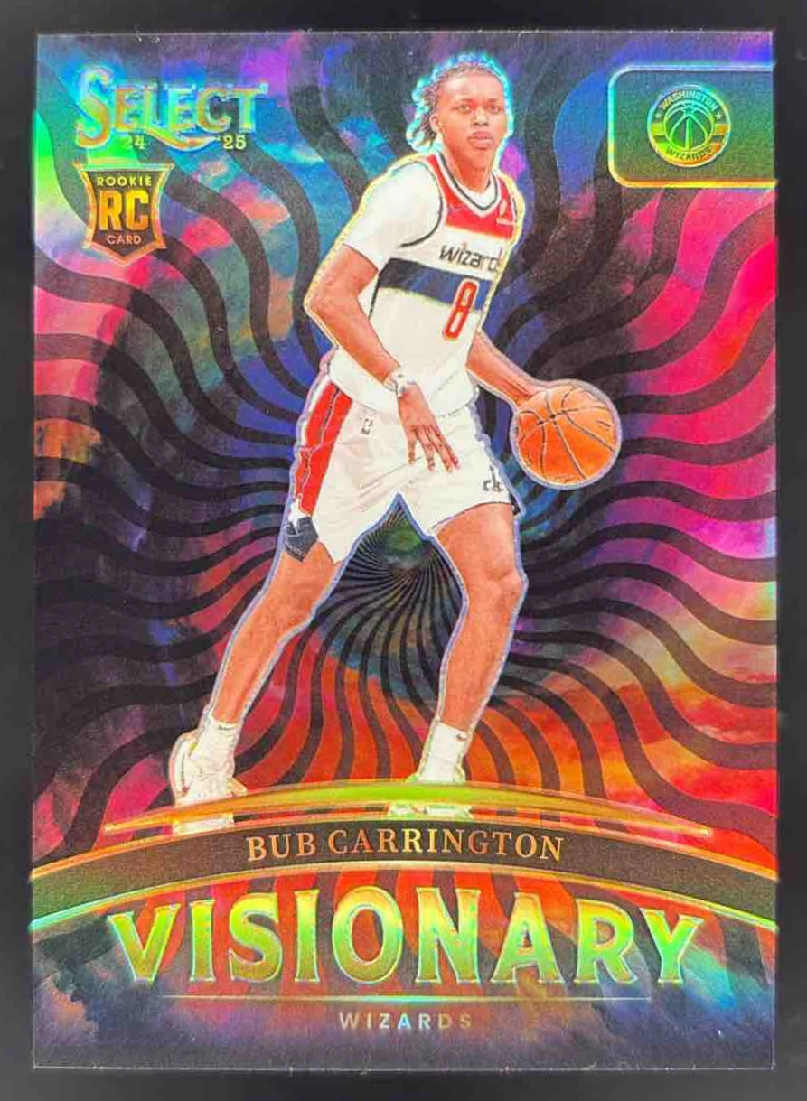 2024-25 Panini Select Visionary #4 Bub Carrington RC