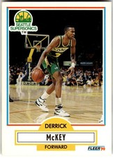 1990-91 Fleer #180 Derrick McKey Seattle SuperSonics NBA
