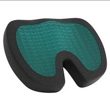 Office Chair Seat Cushion, Cooling Gel Enhanced Memory Foam Cushion for Long Sit