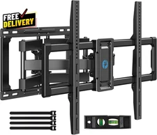 Full Motion TV Wall Mount for 40–82 Inch Tvs Swivel Tilt Heavy Duty 600x400