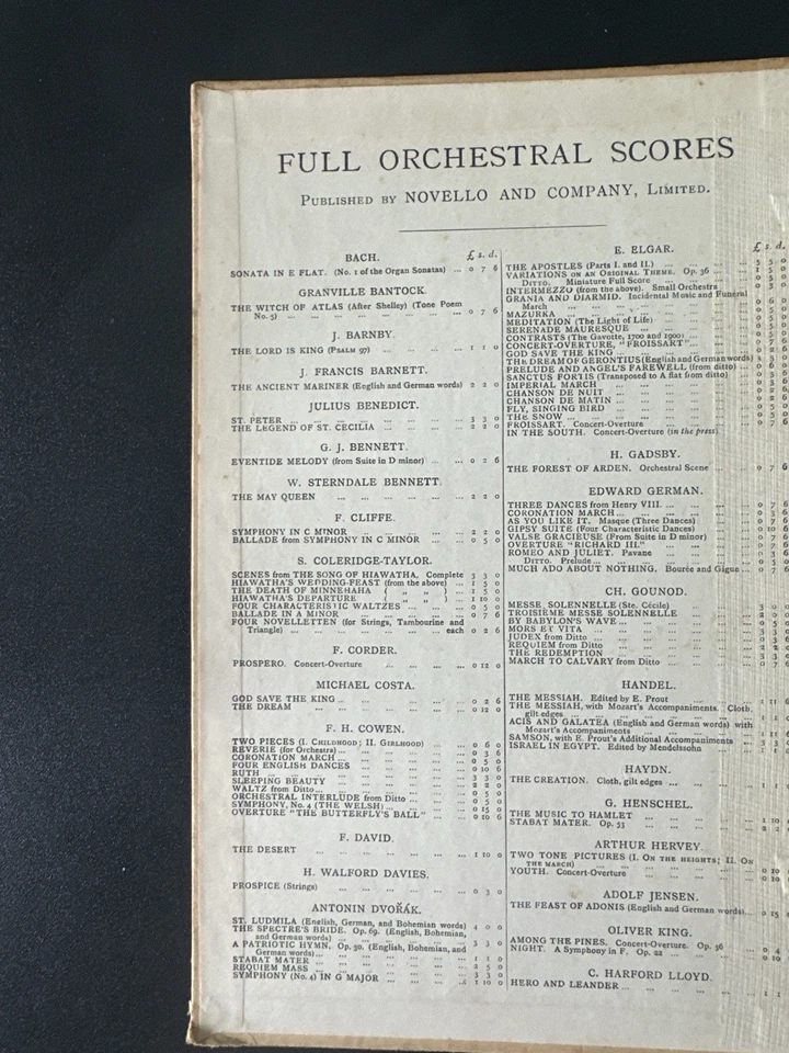 Handel Samson – Novello’s Original Octavo Edition, Vocal Score (c.1900) - Image 3 of 4
