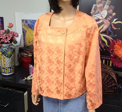 Requirements Jacket Size L Clementine Orange Designer Fashion  Chic 