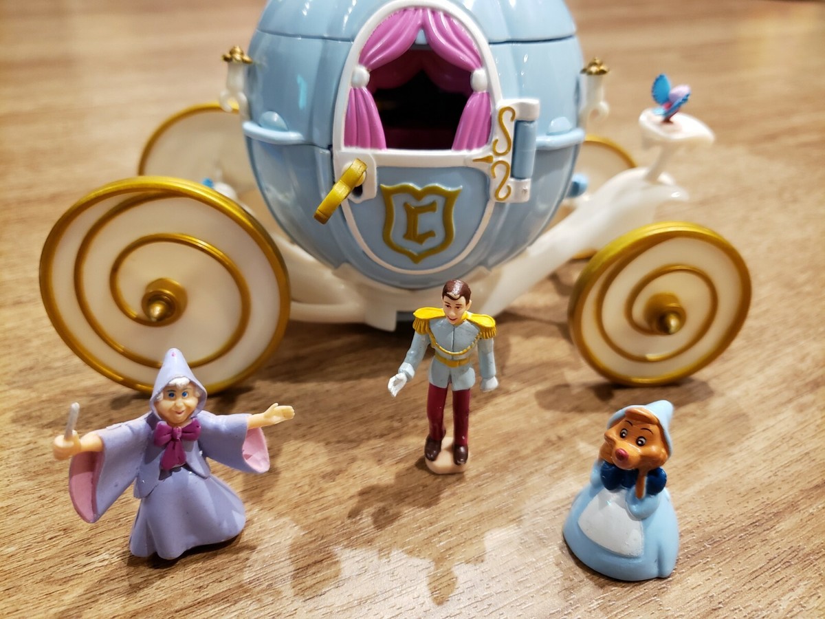 POLLY POCKET - DISNEY - CINDERELLA'S CARRIAGE -1999 BLUEBIRD TOYS