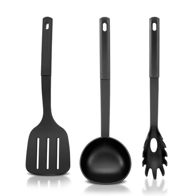 NutriChef Kitchen Cooking Utensils Set - 3-Piece, Food-Grade Safe & Sturdy