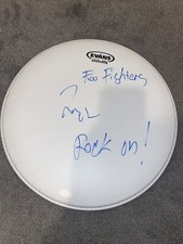 Taylor Hawkins AUTOGRAPH SIGNED Drumhead JSA LOA Foo Fighters RARE INSCRIPTION