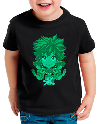 Green Power Kinder T-Shirt superhero japan academia manga