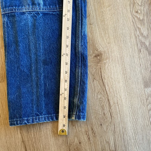 VTG CARHARTT UNION MADE DOUBLE KNEE DENIM JEANS WU138 USA MADE MENS 36x36 - Picture 3 of 24