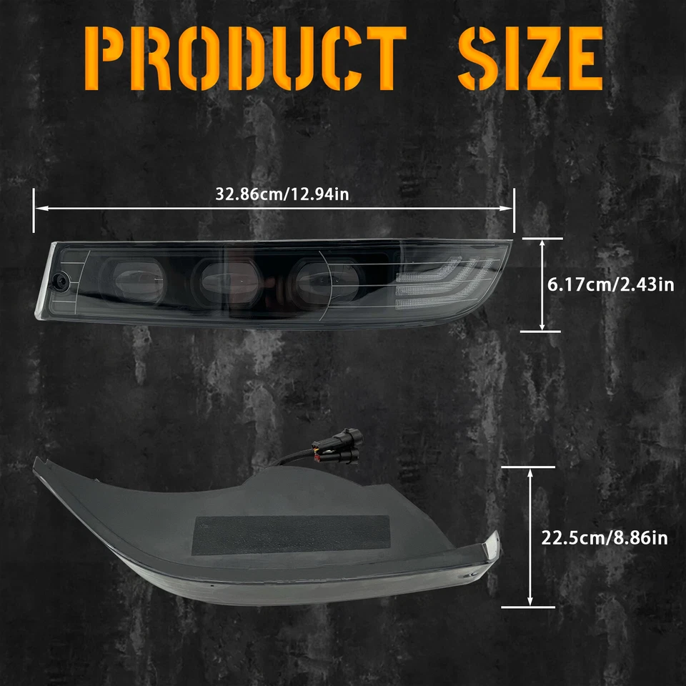 For 2000-2005 Chevrolet Chevy Impala LED Fog Lights Front Bumper Lamps with DRL - Изображение 3 из 4