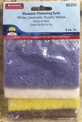 JTT SCENERY 95258 BLOSSOM FLOWERING TURFS - MULTI COLORS -4 CU IN   - ALL SCALES