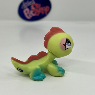Figurine Littlest Pet Shop HASBRO N°1865, Iguane Reptile Original