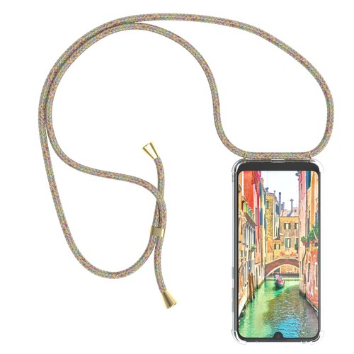 Do Huawei Y7 2019 Y7 Prime 2019 Etui na pelerynę z paskiem Łańcuch na telefon komórkowy Ochrona Silikon - Zdjęcie 12 z 26
