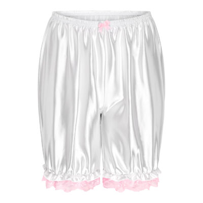  Rüschen Spitze Sissy Rüschen Lolita Shorts seidig Satin Kürbis Pantaloon Unterhose