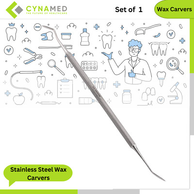 Cynamed Stainless Steel Wax Carvers Double Ended Premium Instruments