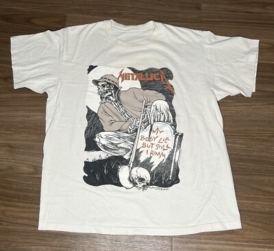 RARE Vintage 1994 Metallica Pushead Gravekeeper Giant Shirt