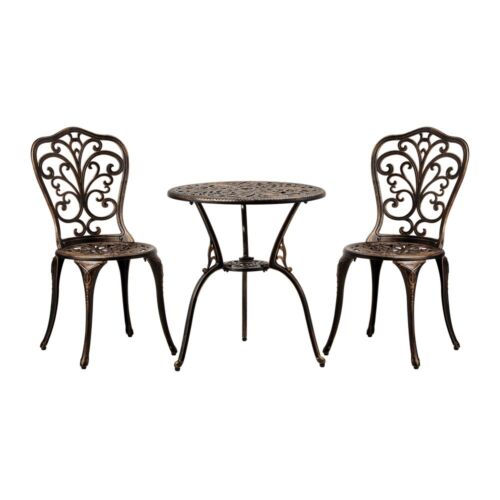 Livsip Outdoor Bistro Set Chairs Table Patio Indoor Outdoor Bistro Furniture Set - Picture 3 of 8