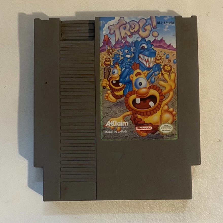 Jeu Trogg!! Sur Nintendo NES – Complet, Boîte Et Notice, Très Bon état