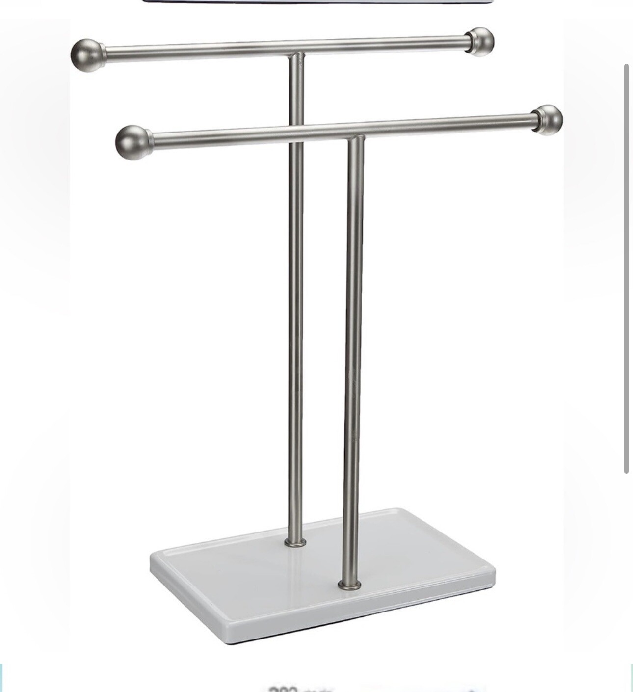 Freestanding Towel Rack Towel Bar Bathroom with Jewelry Organizer