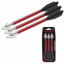 6.5" Aluminium Crossbow Bolts with Broadhead for Pistol Crossbow Red Black
