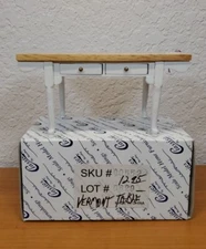 Dollhouse White & Oak Vermont Table Classics By Handley Scale Model Furniture 