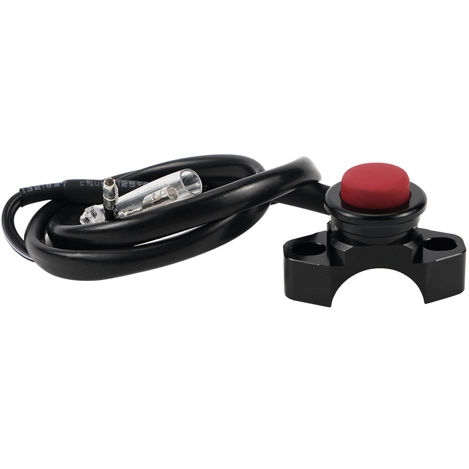 CNC Engine Stop Start Kill Switch Button For Motorcycle Dirt Bike Quad ATV Red E