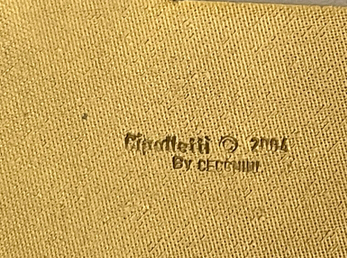 5" Gold Cross Crucifix Cipolletti by Cecchini Italy 2004 Christian art detail - Picture 6 of 6