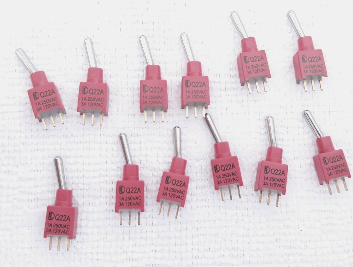 Light Country Q22A Toggle Switch 12 Count 1A 250Vac 3A Light Country Q22A Toggle Switch 12 Count 1A 250Vac 3A
