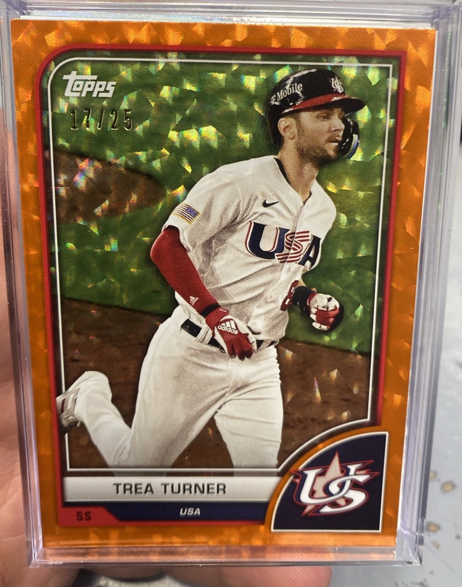 その他 topps WBC trea turner 1of1 auto TREA TURNER 2025 Topps Series 1 MAJOR LEAGUE MATERIAL RELIC