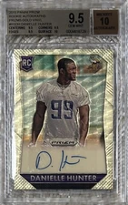 2015 PANINI PRIZM GOLD VINYL AUTO /5 DANIELLE HUNTER RC BGS 9.5/10 TRUE GEM PLUS