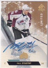 2013-14 Upper Deck SP Authentic Hockey Paul Stastny Limited Auto