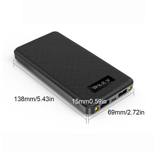 LED Display 20000mAh Portable Power Bank 5V/2A Dual USB Outputs Battery Pack - Zdjęcie 17 z 26