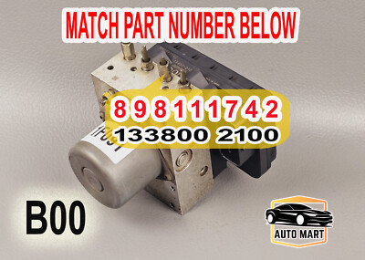 2012 ISUZU ELF NKR85 TRUCK 4JJ1 ANTI LOCK BRAKE PUMP MODULE