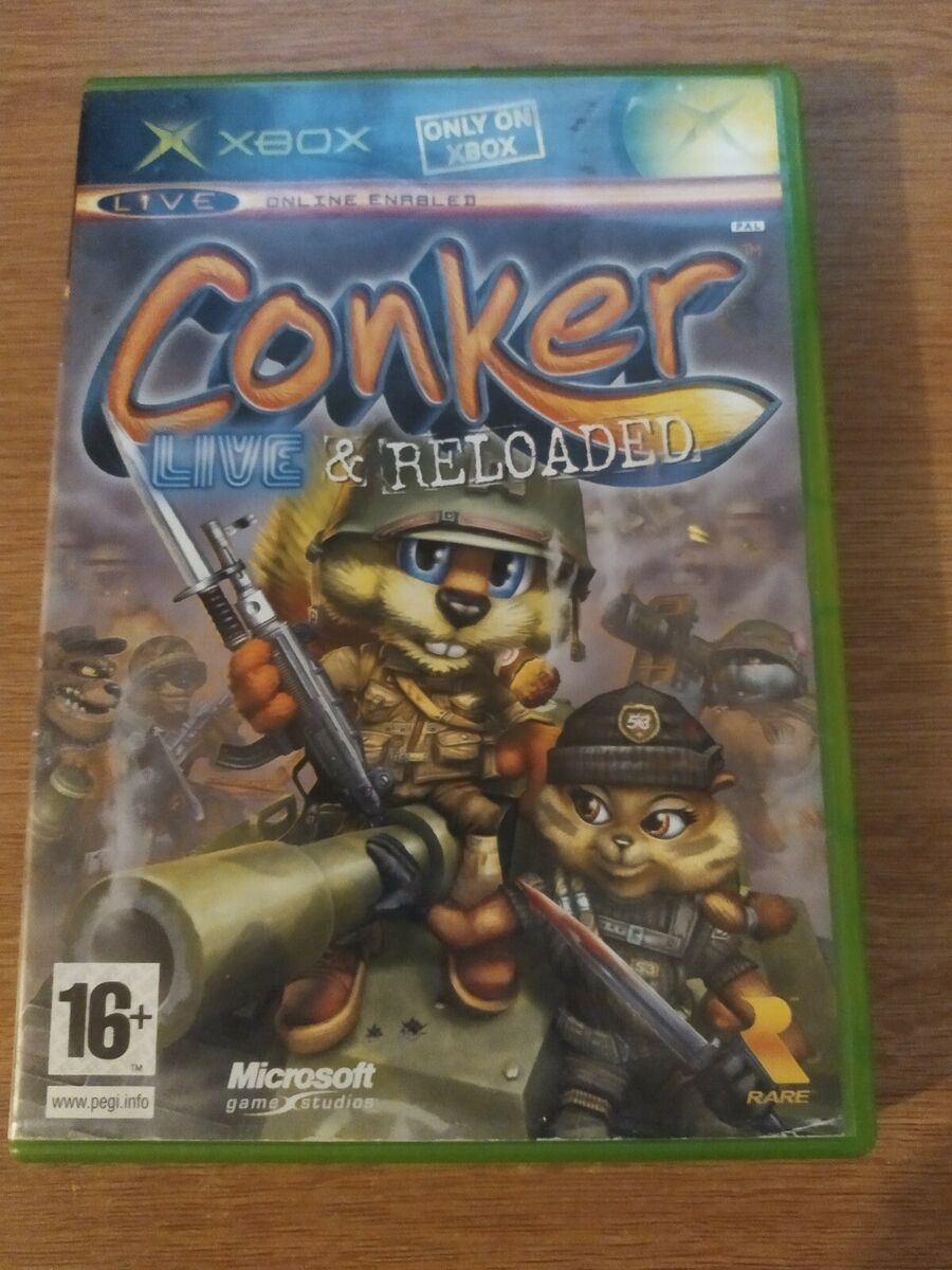 Conker Live & Reloaded Original Xbox PAL Game Complete Rare Conker Live & Reloaded Original Xbox PAL Game Complete Rare